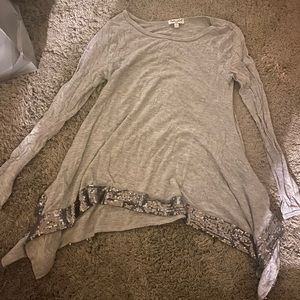 Sequins long sleeve 6X